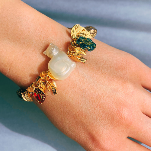 確認用 未開封、一粒ストーンバングル プラチナカラー （楽天市場  