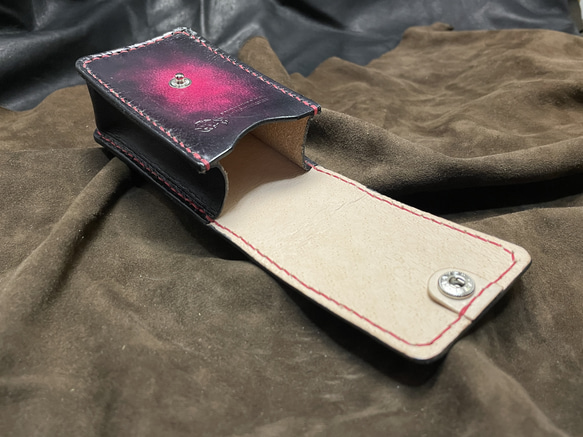 封面塔羅牌盒-隱士-迷你哥德紅 第2張的照片