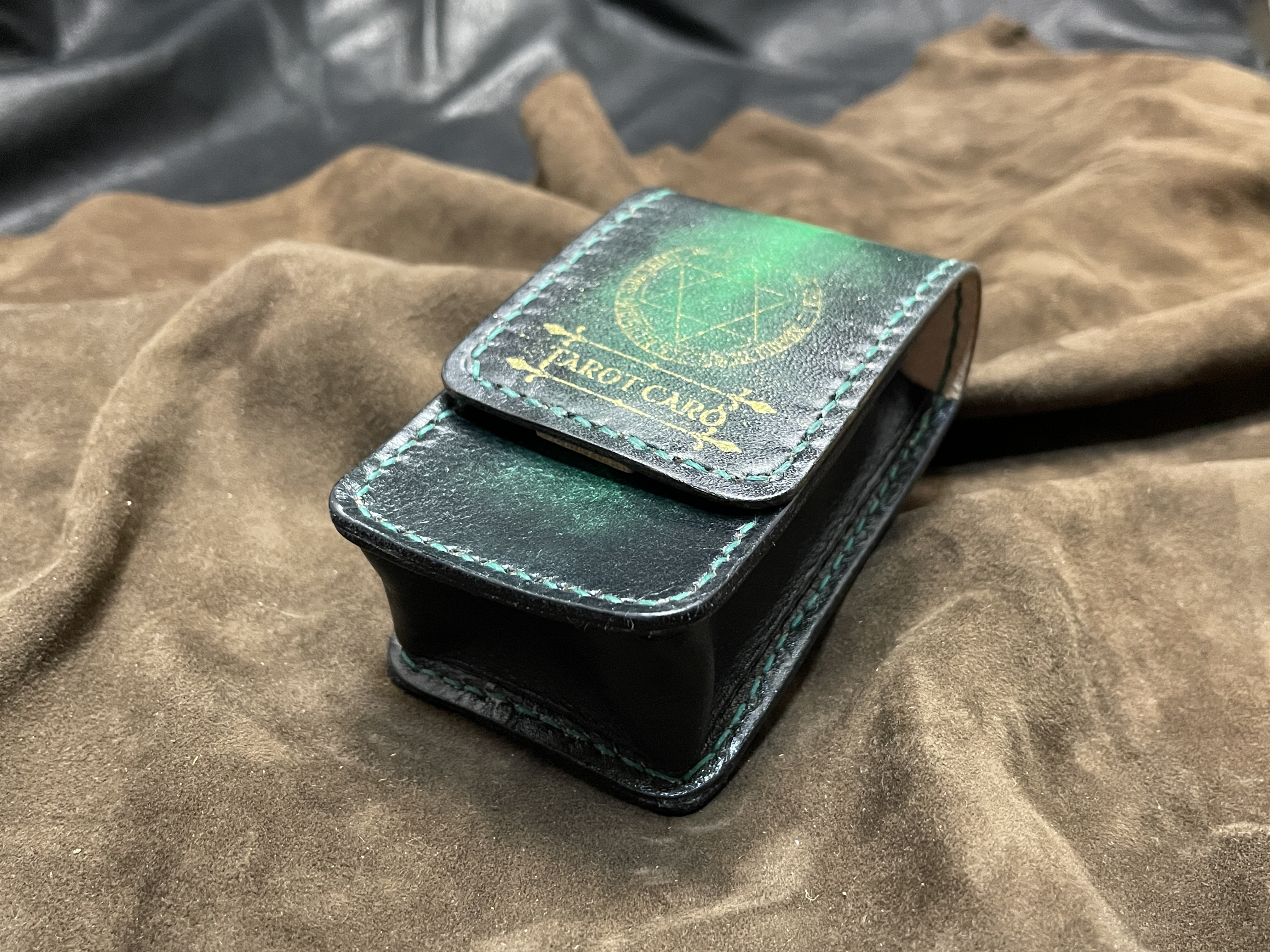 かぶせタロットケース -Hermit- mini ゴシックグリーン