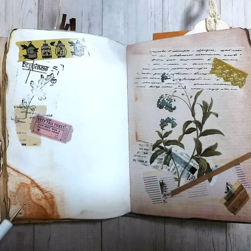 ジャンクジャーナル　junk journal雑記帳　エフェメラセット JJ-13 ジャンクジャーナル＊雑記帳《P》 - メルカリ