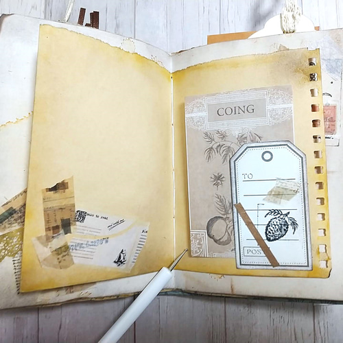 ジャンクジャーナル　junk journal雑記帳　エフェメラセット 大型ジャンクジャーナルキット販売 DIYキット エフェメラ