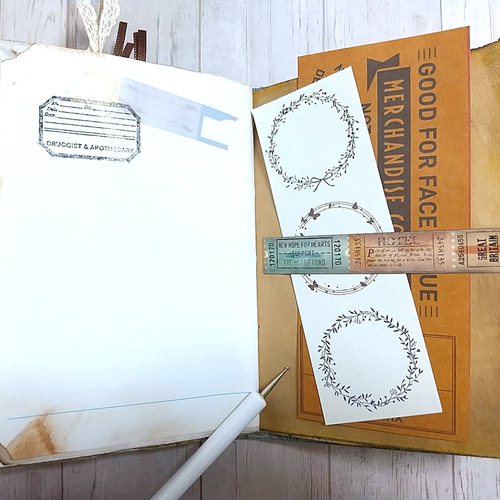 1点のみ◇A6サイズ◇ヴィンテージ風のジャンクジャーナル