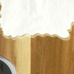 デジタル温・湿度計（時計付）トイプードル（立ち姿）【木製（アカシア集成材）】（置き・掛け兼用） 19枚目の画像