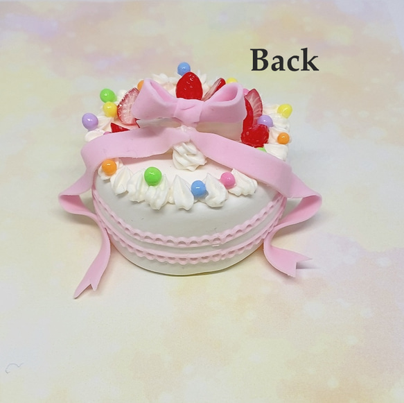 【受注制作】推し活　バースデーケーキ　文字入れ　収納ケース付き　クレイケーキ 7枚目の画像