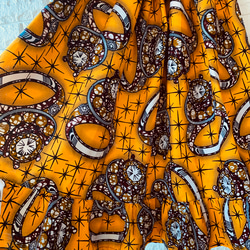 アフリカンプリント　フリルスカート 3枚目の画像