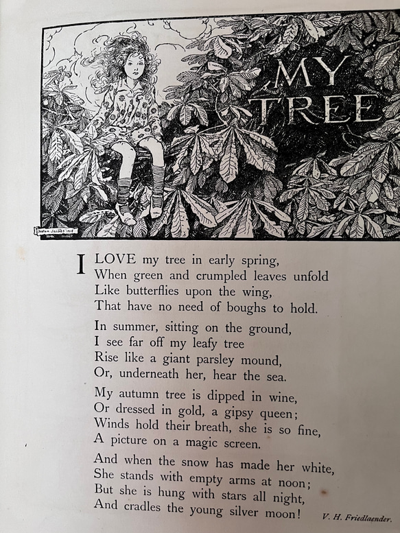 英国で出会った♪ アンティークの大型絵本 1910年代「A CHILD’S POSY」童謡/詩集 6枚目の画像