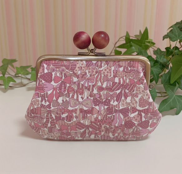 うさこ様専用〜 ハンドメイド 親子がま口長財布・がま口手帳✿リボン