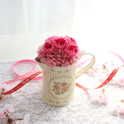 春アレンジ　プリザーブドフラワー　誕生日　記念日　お祝い　退職　花柄　花　限定品　ピンク 4枚目の画像