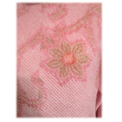 89 1 件 扭曲海龜套頭衫短版全領帶粉紅色和服翻版純絲寬鬆 第8張的照片