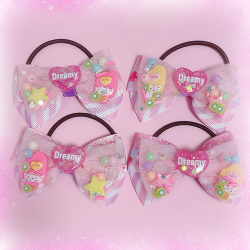 チュールリボン♡ツイン♡ヘアゴム