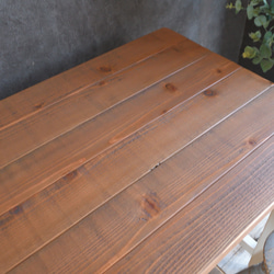 【受注制作】分厚い天然木のテーブル【送料無料】 7枚目の画像