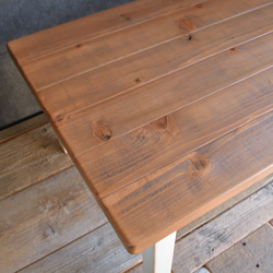 【受注制作】分厚い天然木のローテーブル【送料無料】 6枚目の画像