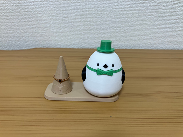 シマエナガのアクセサリースタンド 3枚目の画像