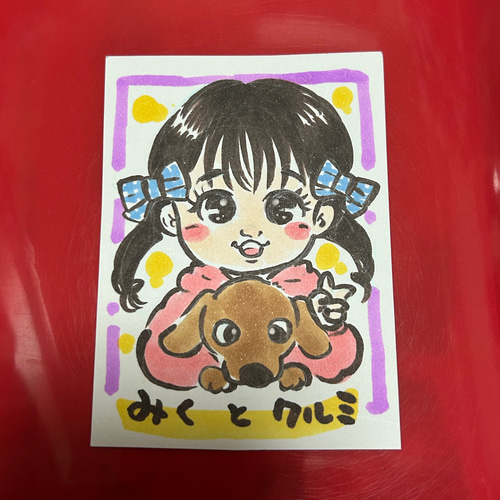 似顔絵　こっぺ様 🦑サクサク☆39太郎→寝顔絵🌈コミッションマ〜ケット2/16 (@