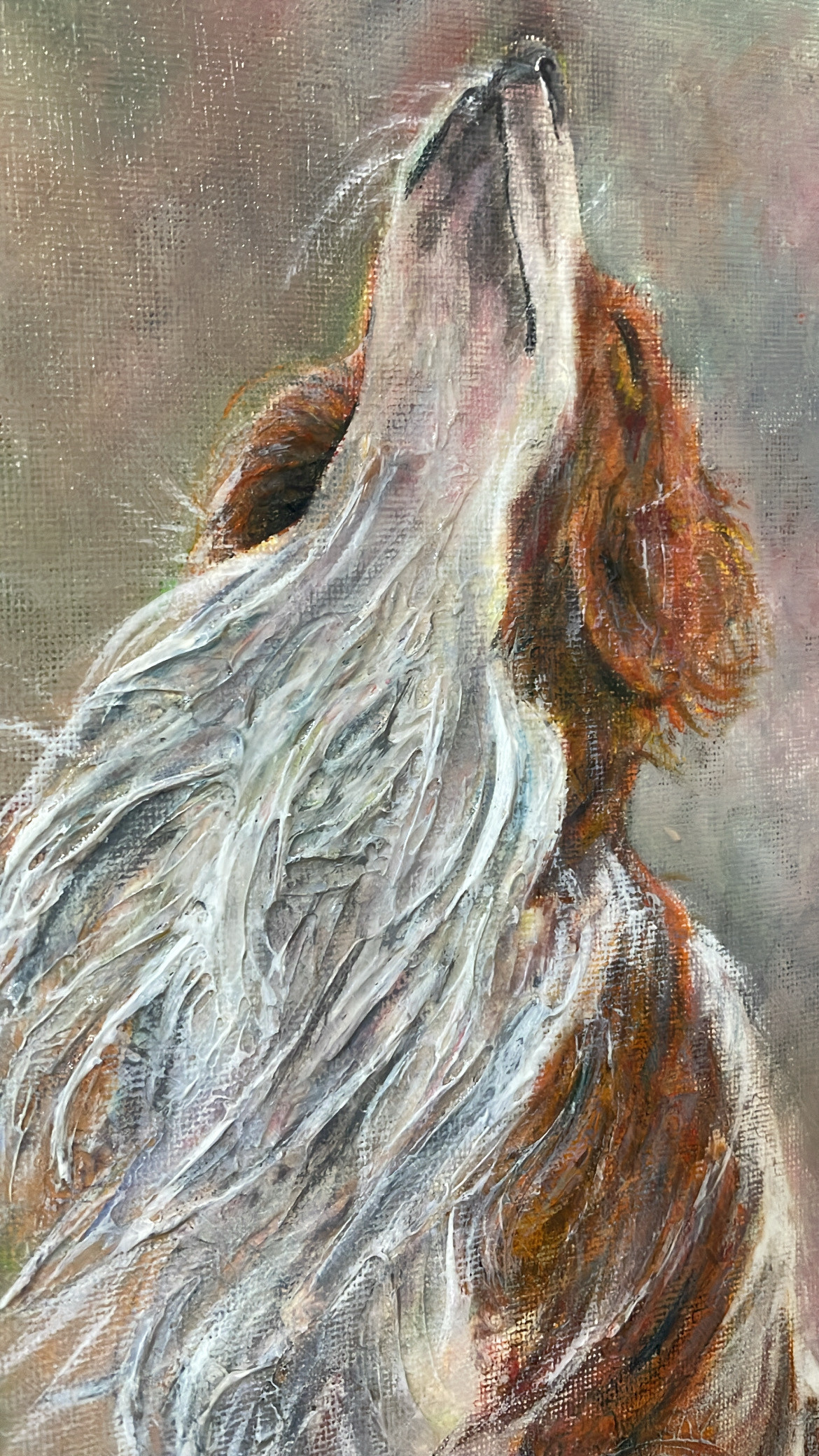 フラワー 花の絵 絵画 赤 バスケット ブラウン 茶色 水彩画の版画 額装