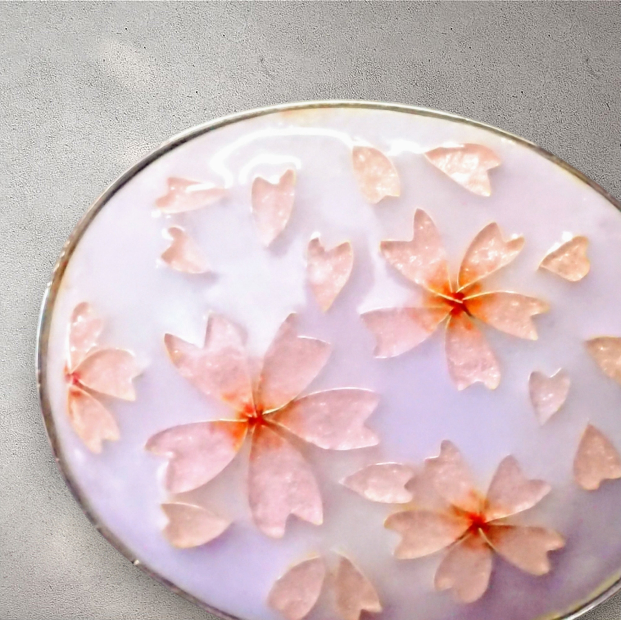 七宝焼ブローチ 「桜の花盛り」 実は2way仕様