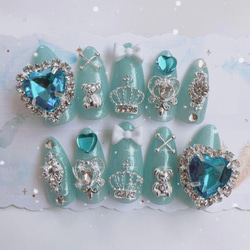 現品】量産型 ゆめかわ 猫 リボン キャラ デコ 3Dパーツ ピンク ネイル