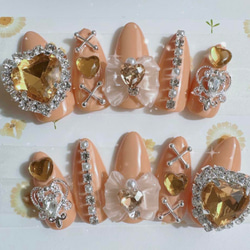 現品】量産型 ゆめかわ 猫 リボン キャラ デコ 3Dパーツ ピンク ネイル