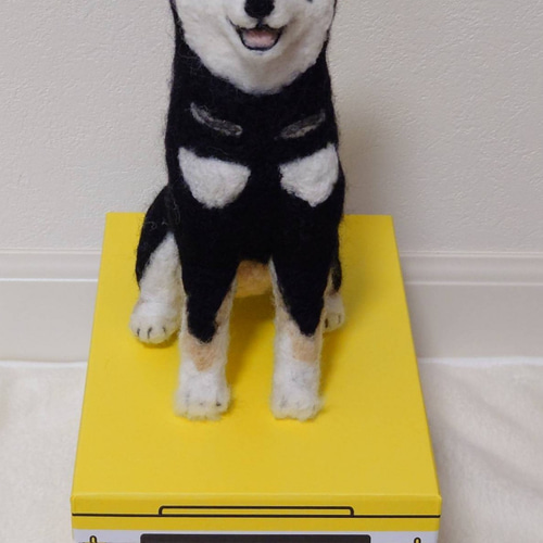 柴犬 羊毛 羊毛フェルト ハンドメイド 黒柴 羊毛フェルト
