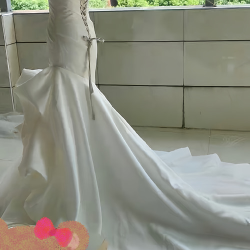 新着商品！高品質保証 胸フリル ベアトップ マーメイドドレス サイズ  