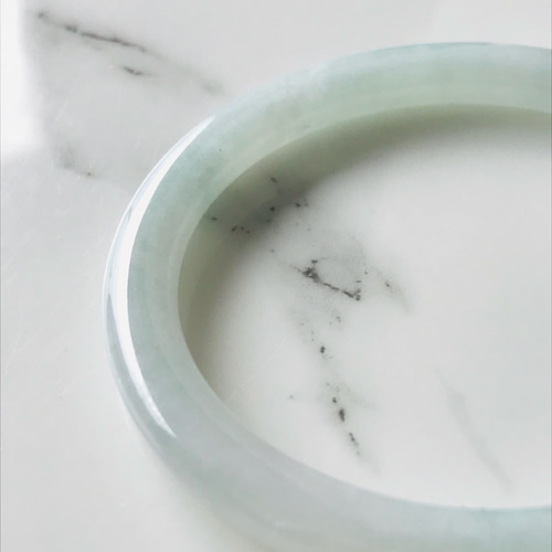 B2010-034】ジェイド 翡翠 ヒスイ バングル ミャンマー産