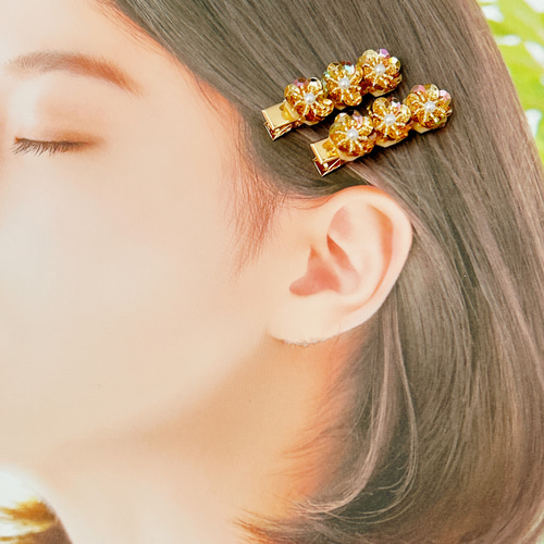 Sサイズ ヘアクリップ マロンカラー ヘアクリップ・バナナクリップ