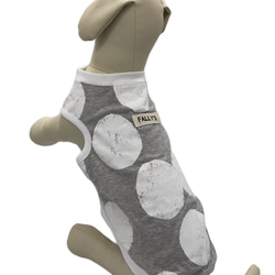 コーギー メッシュ コットン 大型犬 犬服 夏 服 クール タンクトップ 白 ペット服 ハンドメイド コーギー服 犬 7枚目の画像