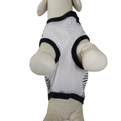 コーギー 大型犬 接触冷感 メッシュ 犬服 夏 クール タンクトップ (黒）ドッグウェア ペット服 服 ハンドメイド 9枚目の画像