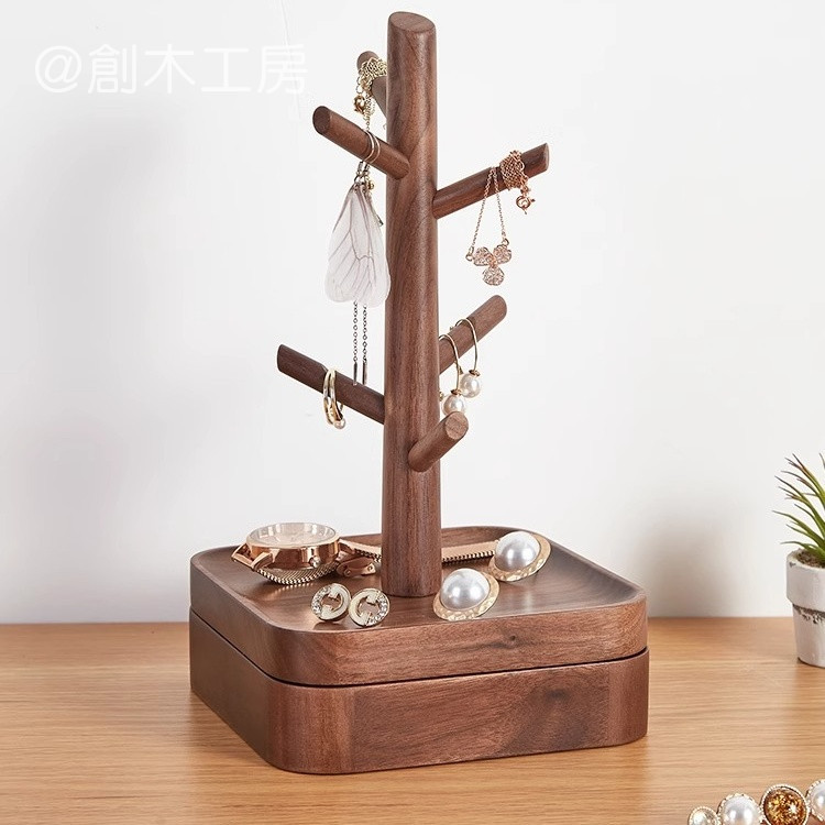 卓上収納 アクセサリー掛け 目隠し トレイ 木製雑貨 小物入れ ディスプレイ 置き物 展示棚 玄関収納 おうち時間