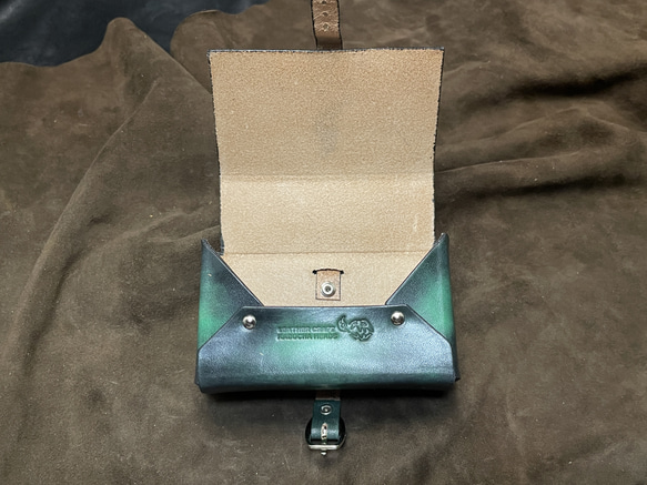 箱型タロットケース -Fool- mini ゴシックグリーン 2枚目の画像