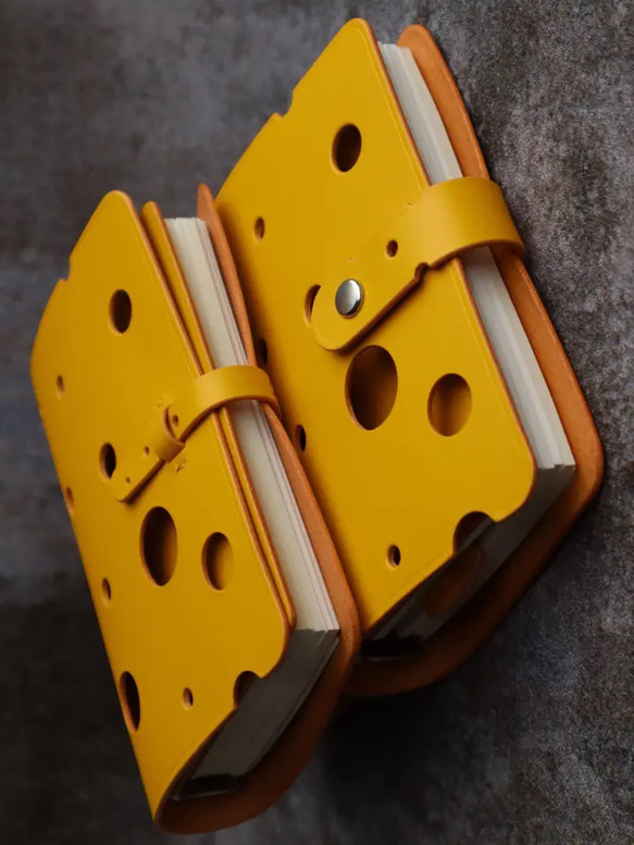 Handmade「入学式」ファッション可愛い一層目本革　チーズ手帳　学生用 6枚目の画像