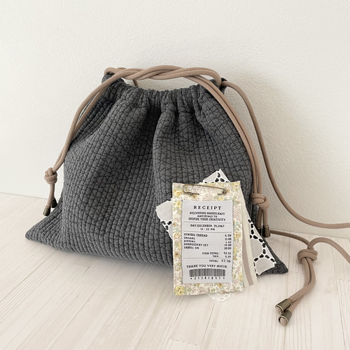 【激安アウトレット!】 ヌビの巾着ショルダーバッグ☆オシャレなレシートタグ付き＊4way その他