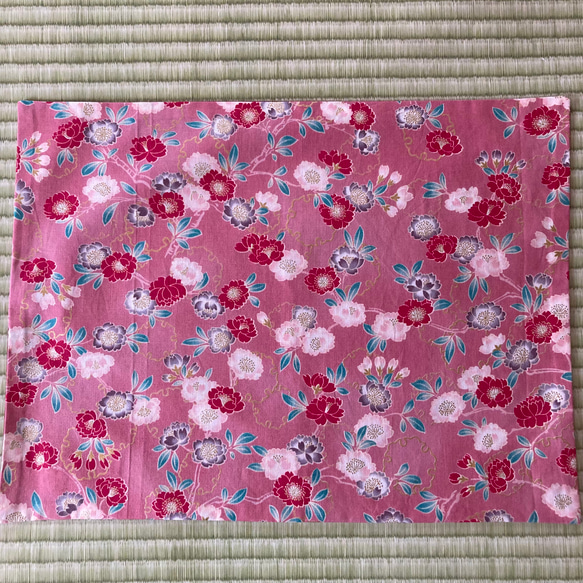 30×40ランチマット 百花繚蘭 加賀～KAGA～桜(ピンク) 2枚目の画像