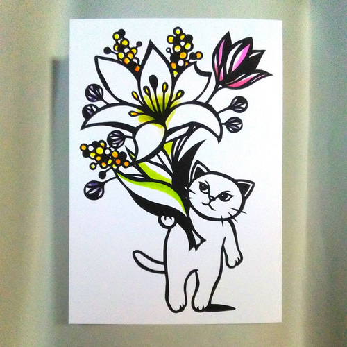 切り絵】原画 A5サイズ bouquet10 切り絵 hkr 通販 17333919