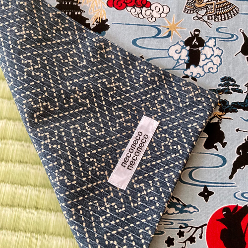 30×40ランチマット 和柄 忍者(ブルー) ランチョンマット