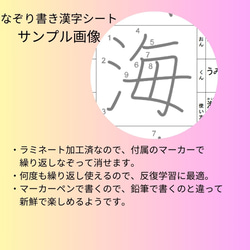 小学二年生　教材セット　繰り返しなぞって消せる漢字シート＋九九コンプリートセット　漢字　算数 9枚目の画像