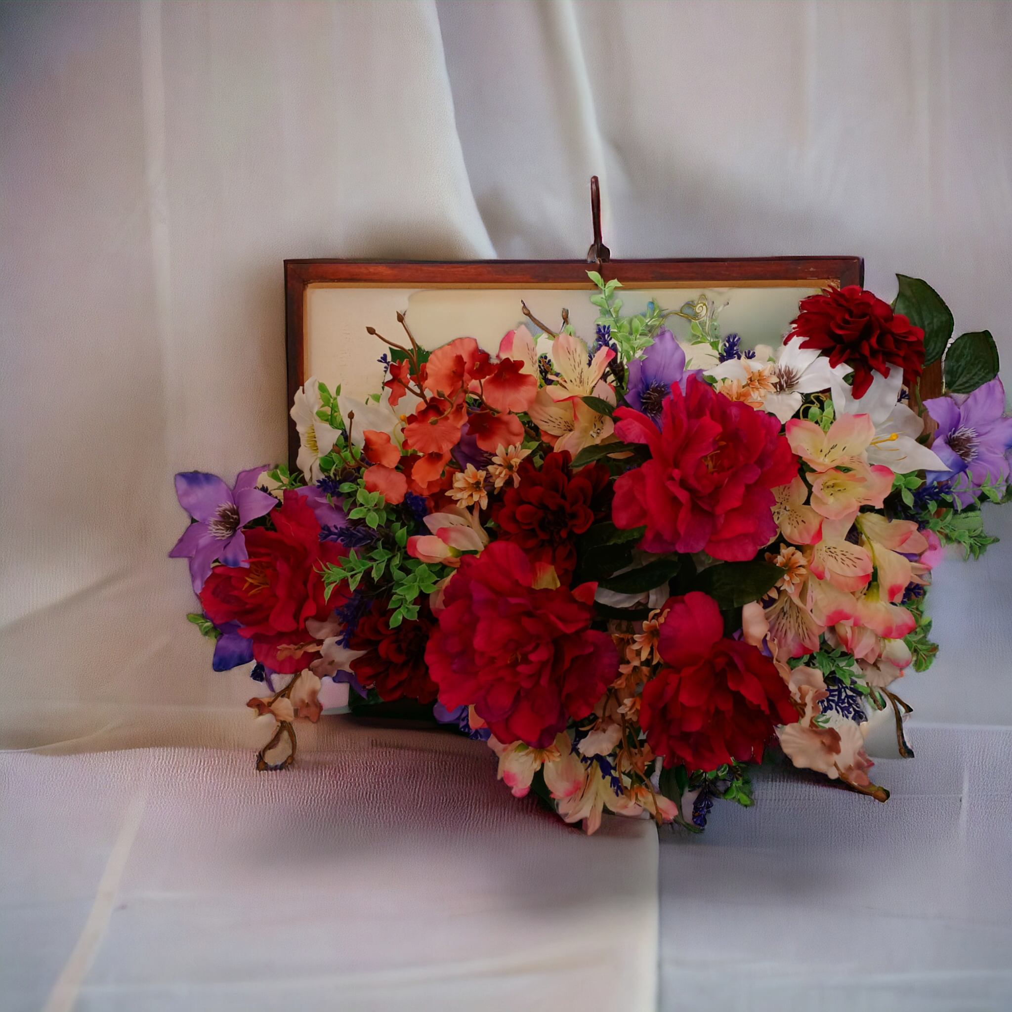 【　ー華やかー】　フラワーアート/ウォールグリーン