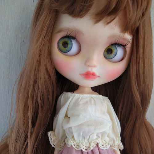 再705※白のラグランスリーブカットソー※ブライスアウトフィット※1/6