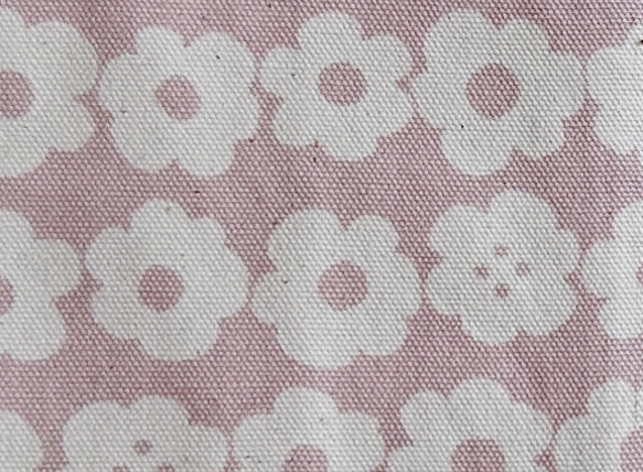送料無料*北欧風くすみピンク小花柄*ちょっと大きめ布コースター2枚セット 4枚目の画像