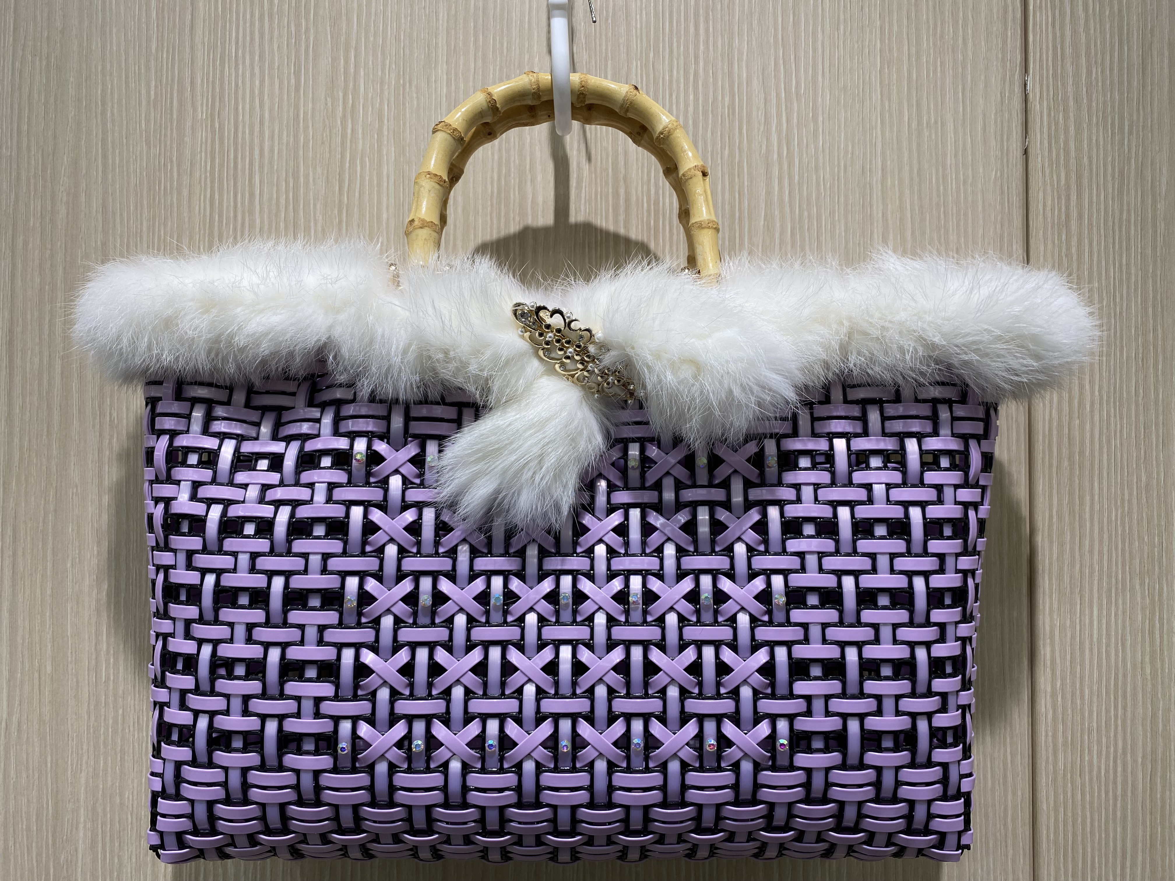 バンブーハンドルバッグ