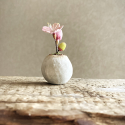 8460.bud 粘土の鉢植え 桜 5枚目の画像