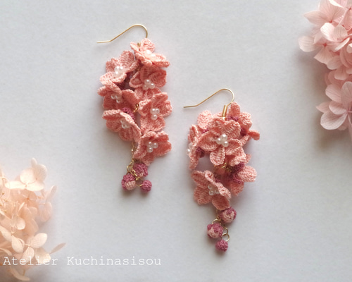 ■agnes b.■CROCHET 耳環 かぎ針編みのピアス/送料込 3cc0cc399ca2953955b726d7aba883