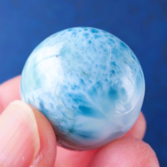 ラリマースフィアA 25mm Larimar Sphere 4枚目の画像