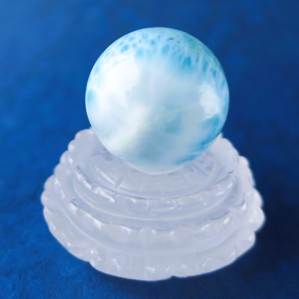 ラリマースフィアA 25mm Larimar Sphere 5枚目の画像