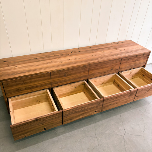 THE 8 DRAWERS ローボード 大量収納 サイズ変更可能 テレビ台 サイド