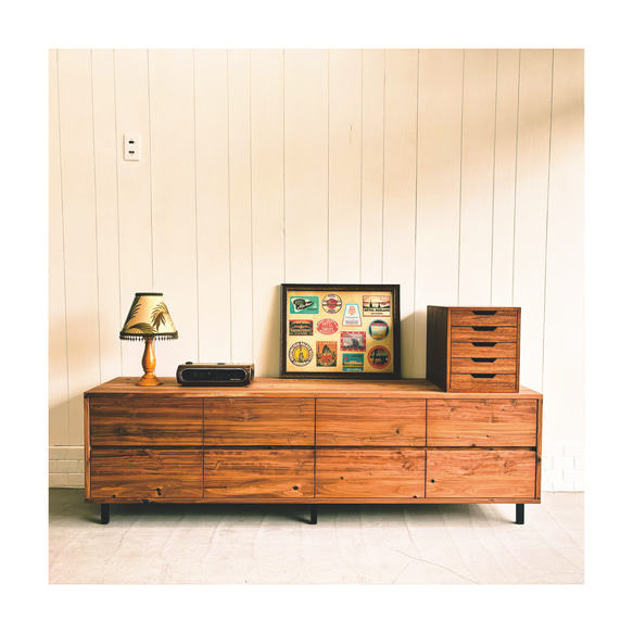 THE 8 DRAWERS ローボード 大量収納 サイズ変更可能 テレビ台