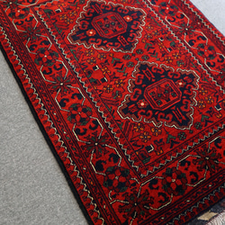 123×84cm【アフガニスタン手織り絨毯 カールモハメディ】ペルシャ絨毯 1枚目の画像