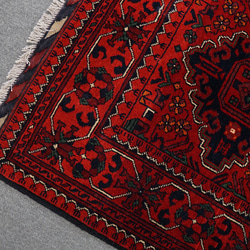 123×84cm【アフガニスタン手織り絨毯 カールモハメディ】ペルシャ絨毯 8枚目の画像
