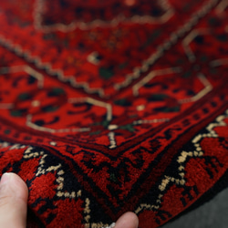 123×84cm【アフガニスタン手織り絨毯 カールモハメディ】ペルシャ絨毯 6枚目の画像