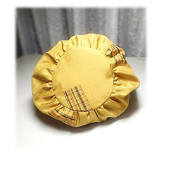 101 抽繩手提包桶型大島紬重製山茶花圖案金色木環很多口袋 第8張的照片